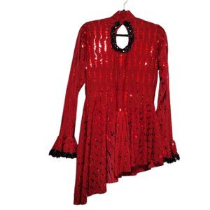 Red Sequin Dress Dance Halloween Costume